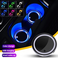 NOBELJIAOO Universal Car LED Triangle Window Light 7-Color RGB Ambient Lighting Motion Sensor Contro