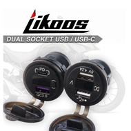 Fit For NX500 2025 Motorcycle Dual USB Socket USB-C QC3.0 Quick Charger Socket NX 500 2026-2024
