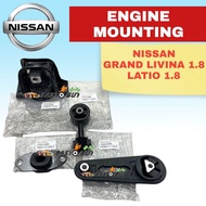 (100% ORIGINAL JAPAN) NISSAN GRAND LIVINA LATIO 1.8 ENGINE MOUNTING 11220-ED000 11360-ED800 ROD 1121