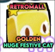 Golden Huge Festive Cat (Pet Simulator X)