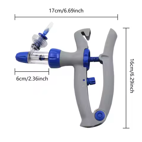 Injector Automatic Veterinary Continuous Syringe Adjustable Durable Vaccine Injection 1ml 2ml 5ml In