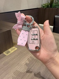Creative Cute Bowknot Car Key Case Cover Holder For Audi A1 A3 A4 8P 7.99 L 8V A5 B6 B7 A6 C5 C6 Q2 