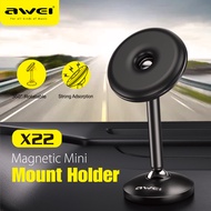 Awei X22 Universal Mini Magnetic Car Phone Holder Mounting Strong Magnetism firm safe 360 ratation M