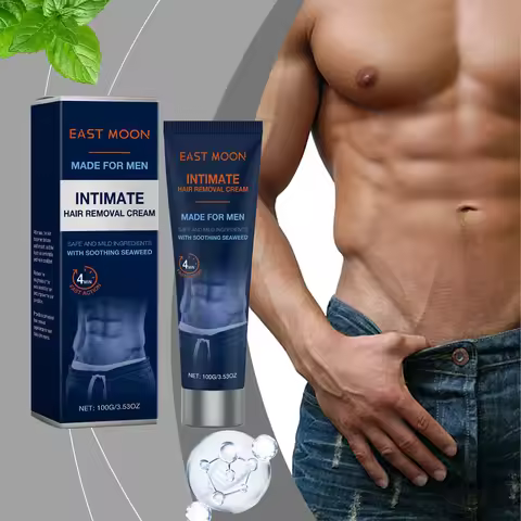 East Moon Avocado Man Hair Removal Cream Intimate Areas Good Smelling Non Irritating Permanent Painl
