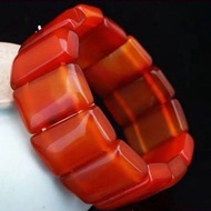 Red Agate Bracelet Bracelet Blood Carnelian Agate Wide Bracelet Bracelet