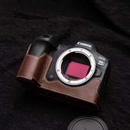 Suitable for Canon R62 Leather Case R62/R63 Camera Base r6mark3 Genuine Leather First Layer Camera B