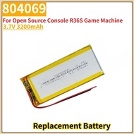 804069 High Quality Battery 3.7V 3200mAh for Open Source Console R36S Game Machine Brand New Replace