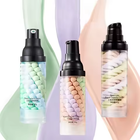 Three-color Repair And Isolation Cream Protective Primer Before Makeup Moisturizing Isolation Milk 4
