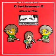 ☸ Attack on Titan - Levi·Ackerman Iron-on Patch ☸ 1Pc Anime DIY Sew on Iron on Badges Patches