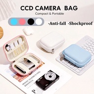 Portable CCD Camera Bag Anti-fall Shockproof PU Leather Waterproof Kotak Kamera Cosmetics Pouch