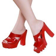 Dép cao gót gót vuông cao 9 phân sang xịn