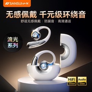 SANSUI W30 Open Ear Bluetooth 6.0 Earphones Hook On Design 48H Long Battery Life Dual Mic Noise Canc