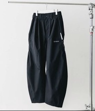 CLESSTE / +Phenix Windstopper ®️ By Gore-tex Labs City Barrel Leg Pants (Black x White)