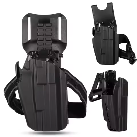Tactical Pistol Universal Holster Gaiter-Style Quick-Draw Handgun Holster for Vp9 P99 Mp40 P320 M17 