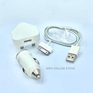Mini 4in Power Adapter & USB Charging Cable For 3G/3GS/4G/4S(White)