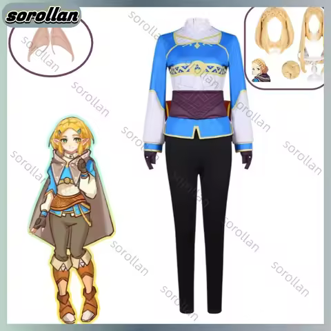 Tears of The Kingdom Cosplay Costume Breath of The Wild Wig Same Style As The Game Princess Cosplay 