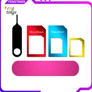 [Ft] Universal 5 in 1 NanoSIM Card to Micro Standard Adapter Converter for Phone
