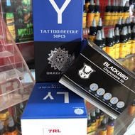 50 7RL tattoo needles with plastic needle nibs