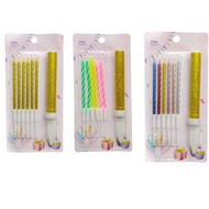 Candle Birthday Candle 6pcs Candle 1pcs Fireworks Set Lilin Bunga Api
