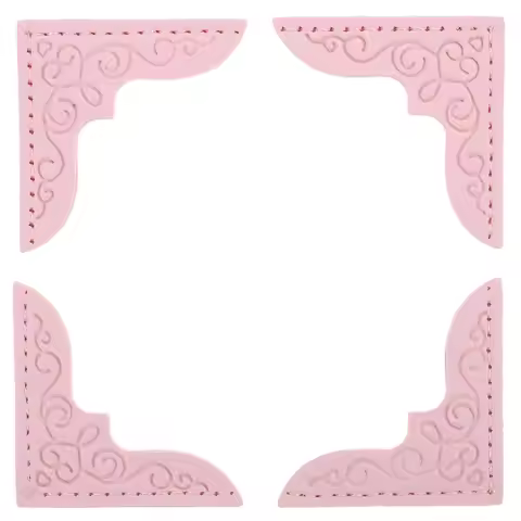 4Pcs PU Book Corners Vintage Protective Notebook Corner Guards Decorative Album Scrapbook Covers Boo