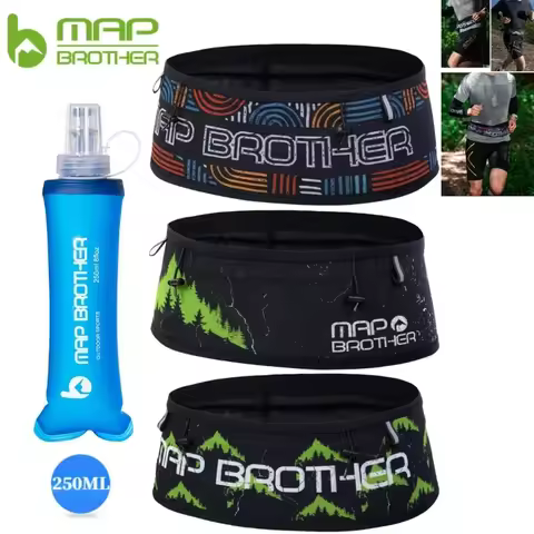 MAP BROTHER W1002 Hydration Running Belt Waist Pack Travel Money Bag Trail Marathon Gym Workout Fitn