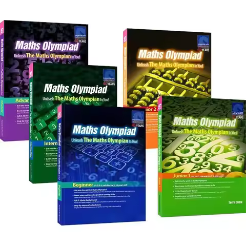 5 Books/set SAP Maths Olympiad Primary School Mathematical Thinking Training Exercise Math Questions
