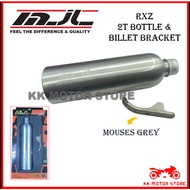 MJL 2T BOTTLE BOTOL & BILLET BRACKET { GREY , BLACK , SILVER }  250ML [ SESUAI UNTUK MOTOR RXZ ]