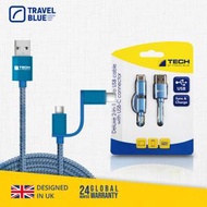 Travel Blue - USB &amp; Type C 二合一傳輸線 TB988