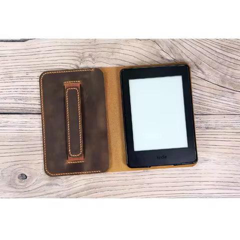 Leather Kindle paperwhite 12th 11th gen generation case cover , tooled leather cover case for All ne