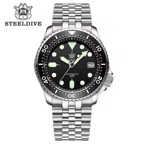 Steeldive SD1996 Men's watch Dive Watch Automatic Mechanical Men's watch NH35 Bracelet 41mm Diver wa