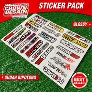 Sticker Pack Hits Words Vinyl Hologram Contents 23 pcs - Latest Cool Design Sponsor Pack Sticker Pac