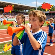 Plastic Trumpet Fall-resistant Trumpet 6pcs Football Horns Loud Soccer Trumpet Noise Maker Plastic S