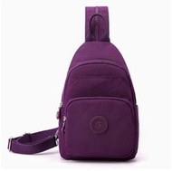 全城熱賣 - 多功能胸包兩用斜挎單肩休閒背包（深紫色）#H002074451