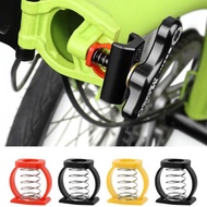 ZENITHBOX​ Bike Spring Hinge Clamp, Spring C Buckle Folding Bike Hinge Clip Spring, Knob Adjustment 
