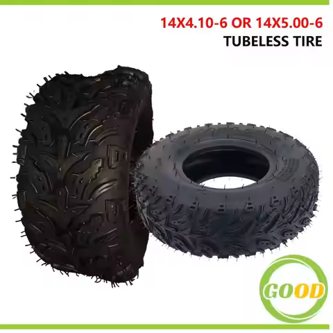 6 Inch ATV Tire 145/70-6 14X5.00-6 13X5.00-6 four wheel vehcile Fit for 50cc 70cc 110cc Small ATV Fr