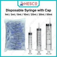 Disposable Syringe with Cap Luer Slip Bulk — 1/3/5/10/20/30/50ml, Industrial Use, Printer Refill Pic