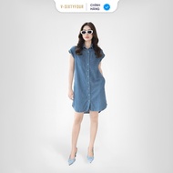 LIGHT BLUE FORM OVERSIZE DENIM SHIRT - 125WD2124B1