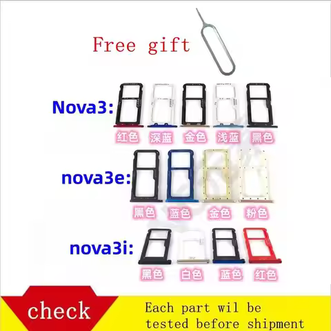 SIM Card Tray:Replacement for Huawei Nova3 Nova3i PAR-AL00 INE-AL00 -Quality Perfect Fit Sim Card Ho