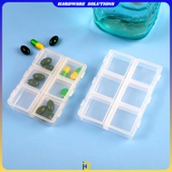 Jewelry Medicine Box Accessories Storage Jewelry Box 6 Grids 1 PCS - HK6