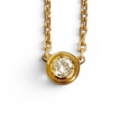 สุดยอดของดี△Cartier คาลติเยร์ RSL390 ดามูร์ XS เพชร สร้อยคอ 750 PG สร้อยคอ เครื่องประดับ สีโรสโกลด์ 
