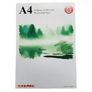 Syamal watercolour paper A4 300gsm 10's/pad