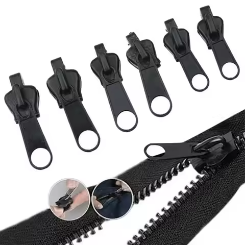 6PCS Zipper Repair Kit Universal Zipper Fixer With Metal Slide Fix Any Zippers Instantly 3 5 7 Diffe