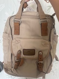 Doughnut Macaroon 背包 香港背囊 學生文青旅行書包 旅行背包 二手 卡其啡 正品