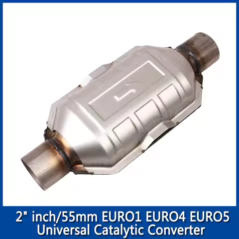Universal Catalytic Converter Euro 1 Euro 4 Euro 5 2.5" Inch 63mm 400 Cells Car Exhaust Catalyst Cat