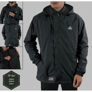 Men's Taslan Waterproof parka Jacket - original Boziel Black Taslan Men's Jacket