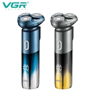เครื่องโกนหนวด VGR เครื่องโกนหนวดไฟฟ้า ที่โกนหนวดไร้สาย ระบบ 3 ใบมีด กันน้ำได้ มาตรฐาน IPX7 มีดโกนหน