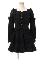 Liz Lisa Bulk ลูกไม้ เพื่อนเจ้าสาวไหล่ เดรส ริบบิ้นเค้ก Layered กระโปรง ผู้หญิง แฟชั่น ฤดูร้อน 2024 