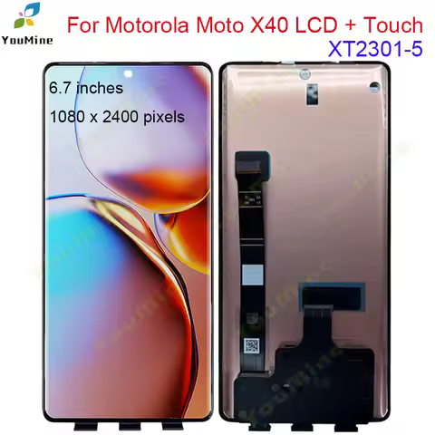 6.7" For Motorola Moto X40 LCD XT2301-5 Display Touch Panel Screen Sensor Digiziter Replacement For 