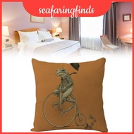 Cartoon Pattern Animal Linen Pillowcase For Home Couch Office 45x45cm