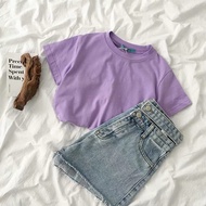 Plain T-shirt Cute Cotton